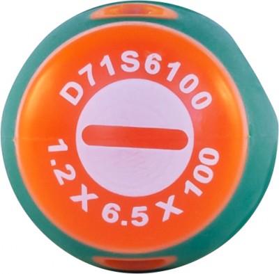 Jonnesway D71S6100 Отвертка стержневая шлицевая ANTI-SLIP GRIP, SL6.5х100 мм D71S6100