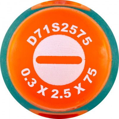 Jonnesway D71S2575 Отвертка стержневая шлицевая ANTI-SLIP GRIP, SL2.5х75 мм D71S2575