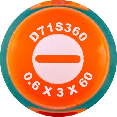Jonnesway D71S360 Отвертка стержневая шлицевая ANTI-SLIP GRIP, SL3.0х60 мм D71S360