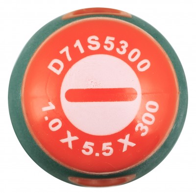  D71S5300 Отвертка стержневая шлицевая ANTI-SLIP GRIP, SL5.5х300 мм D71S5300