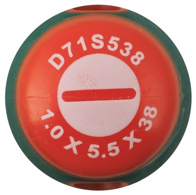  D71S538 Отвертка стержневая шлицевая ANTI-SLIP GRIP, SL5.5х38 мм D71S538