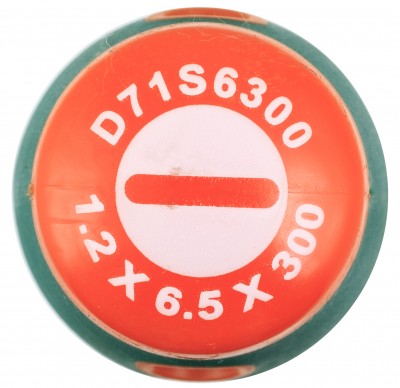 D71S6300 Отвертка стержневая шлицевая ANTI-SLIP GRIP, SL6.5х300 мм D71S6300