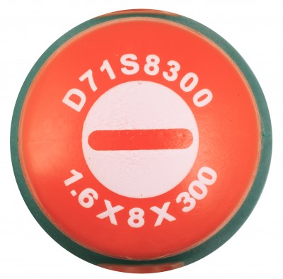  D71S8300 Отвертка стержневая шлицевая ANTI-SLIP GRIP, SL8.0х300 мм D71S8300