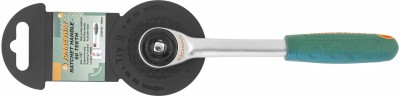 Jonnesway R6602 Рукоятка трещоточная ротационная со сквозным приводом 1/4"DR, 60 зубцов, 180 мм R6602