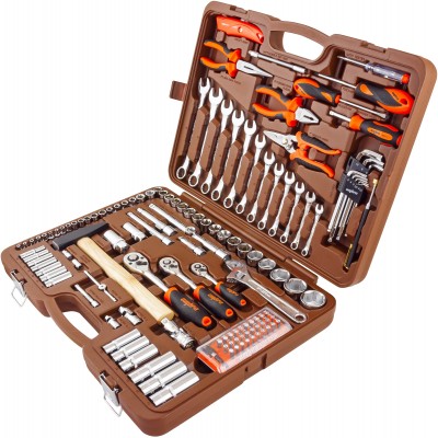 Ombra OMT131S (OMT131S18) Набор инструмента универсальный 1/4", 3/8" и 1/2"DR, 131 предмет OMT131S