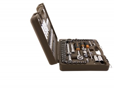 Ombra OMT94S12 Набор инструмента универсальный 1/4", 1/2"DR с головками торцевыми 12-гранными 1/2"DR, 94 предмета OMT94S12