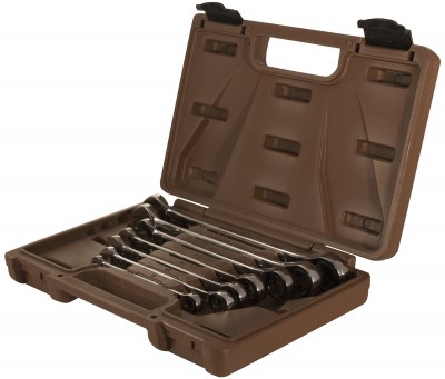 Ombra 935007 Набор ключей гаечных комбинированных трещоточных SNAP GEAR, 8-19 мм, 7 предметов 935007