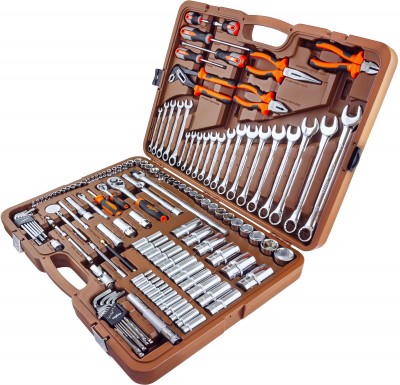 Ombra OMT141S Набор инструмента универсальный 1/4", 3/8" и 1/2"DR, 141 предмет OMT141S