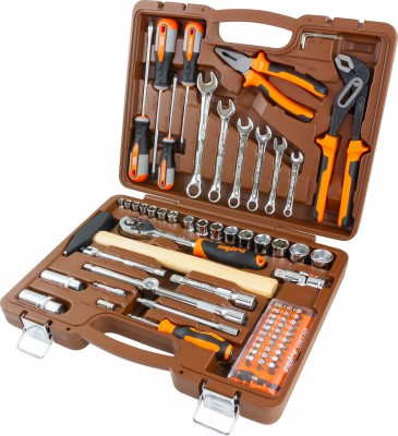 Ombra OMT75S Набор инструмента универсальный 1/4", 1/2"DR, 75 предметов OMT75S
