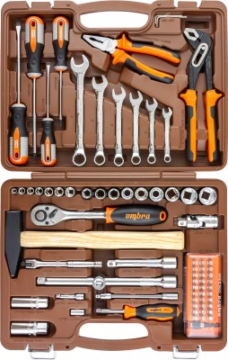 Ombra OMT75S Набор инструмента универсальный 1/4", 1/2"DR, 75 предметов OMT75S