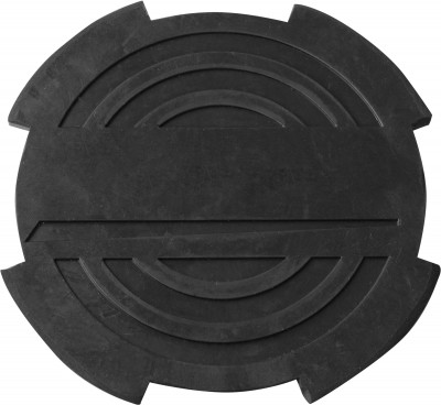 Ombra OHT1003 Опора резиновая с отбортовкой для подкатных домкратов, D-116 мм, Н-18 мм OHT1003