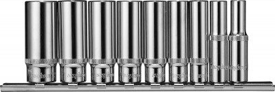 Ombra 912709 Набор головок торцевых глубоких 1/2"DR на держателе, внешний TORX®, E10-E24, 9 предметов 912709