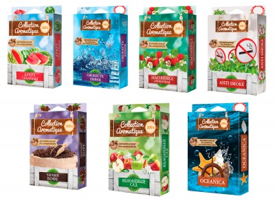  OM-00 Ароматизатор под сиденье "Collection Aromatique" микс OM-00