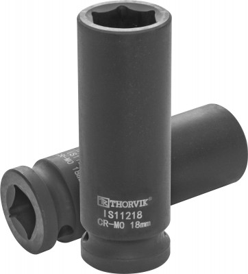 Thorvik IS11218 Головка торцевая ударная глубокая 1/2"DR, 18 мм IS11218