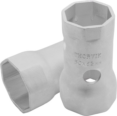 Thorvik BS8P5062 Ключ трубчатый ступичный восьмигранный двусторонний, 50х62 мм, 130 мм BS8P5062