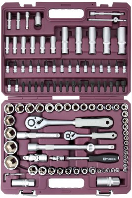 Thorvik TS108 Набор инструмента универсальный 1/4", 1/2"DR, 108 предметов TS108