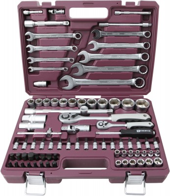 Thorvik TS082 Набор инструмента универсальный 1/4", 1/2"DR, 82 предмета TS082