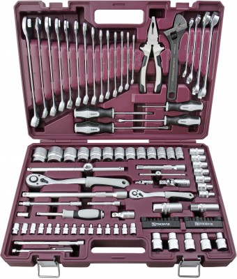  TS101 Набор инструмента универсальный 1/4", 1/2"DR, 101 предмет TS101