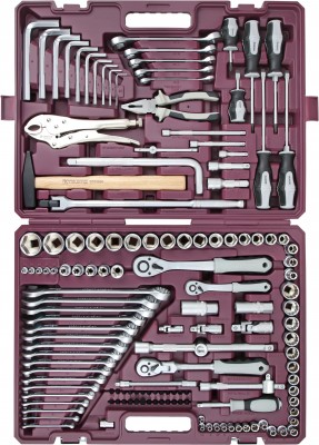  TS142 Набор инструмента универсальный 1/4", 3/8" и 1/2"DR, 142 предмета TS142