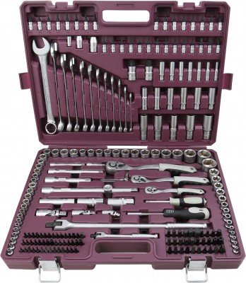 Thorvik TS217 Набор инструмента универсальный 1/4", 3/8", 1/2"DR, 217 предметов TS217