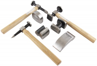 Thorvik BRK7 Набор правок и молотков для кузовных работ, 7 предметов BRK7