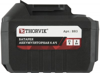 Thorvik BR3 Батарея аккумуляторная, 6 Ач BR3