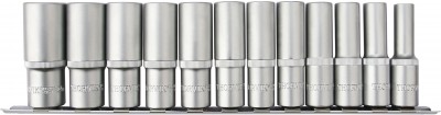 Thorvik S13S2212SM Набор головок торцевых глубоких 12-гранных 1/2"DR на держателе, 10-24 мм, 12 предметов S13S2212SM