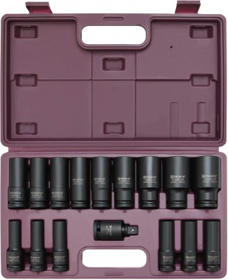 Thorvik S23S2116S Набор головок торцевых ударных глубоких 1/2"DR, 10-32 мм, 16 предметов S23S2116S