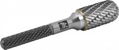 Thorvik TRRBC06160661-2  Борфреза твердосплавная цилиндрическая с радиусным торцом, тип C, 6 мм, двойная насечка, в боксе TRRBC06160661-2