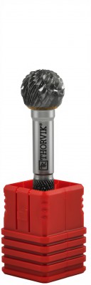 Thorvik TRRBD08070657-2  Борфреза твердосплавная сферическая, тип D, 8 мм, двойная насечка, в боксе TRRBD08070657-2