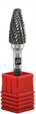 Thorvik TRRBF06180663-2  Борфреза твердосплавная гиперболическая, тип F, 6 мм, двойная насечка, в боксе TRRBF06180663-2