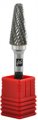 Thorvik TRRBL08220667-2  Борфреза твердосплавная коническая с радиусным торцом, тип L, 8 мм, двойная насечка, в боксе TRRBL08220667-2