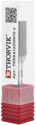 Thorvik TRRBB06160661-2  Борфреза твердосплавная цилиндрическая с торцевой заточкой, тип B, 6 мм, двойная насечка, в боксе TRRBB06160661-2