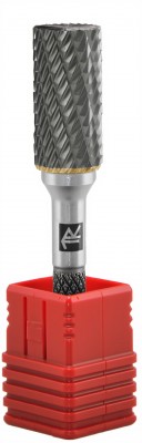 Thorvik TRRBB08200665-2 Борфреза твердосплавная цилиндрическая с торцевой заточкой, тип B, 8 мм, двойная насечка, в боксе TRRBB08200665-2