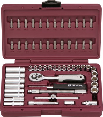 Thorvik UTS0057 Набор инструмента 1/4"DR, 57 предметов UTS0057