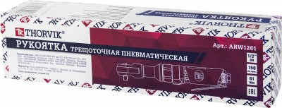Thorvik ARW1261 Трещотка пневматическая 1/2"DR, 150 об/мин,  61 Nm ARW1261