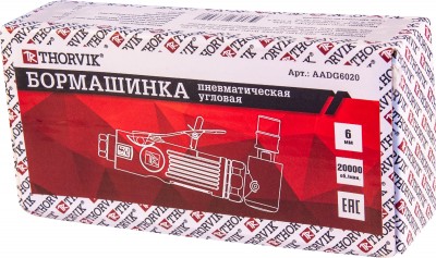Thorvik AADG6020 Бормашинка пневматическая угловая 20000 об/мин., патрон 6 мм, L-157 мм AADG6020